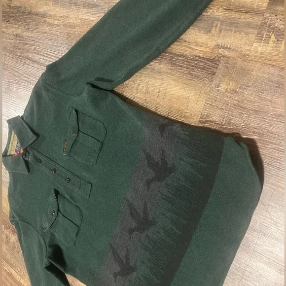 Polo Ralph Lauren Men's Forest Green Button Down Shirt Size M - Picture 4 of 5